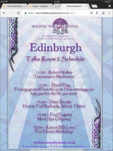 Edinburgh Holistic Ways Festival - astrology